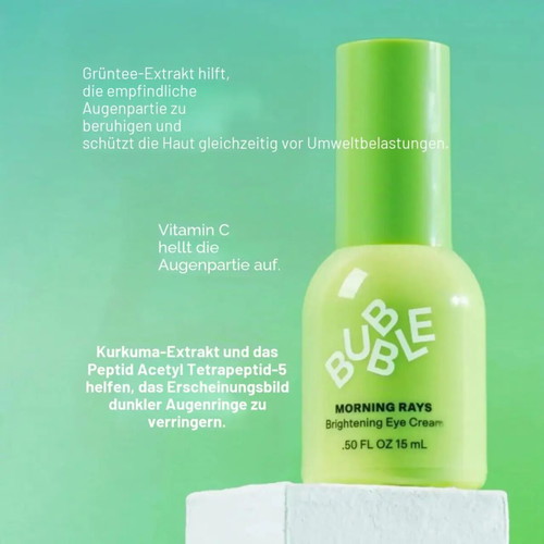 Bubble Morning Rays Brightening Eye Cream 15ml new