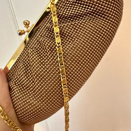 Evening bag Art. 41665T bronze like new