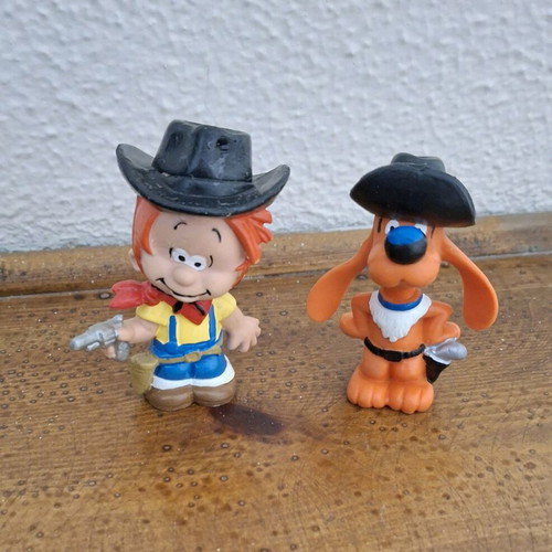 Boule & Bill figure set used, vintage 1985, 2 pieces