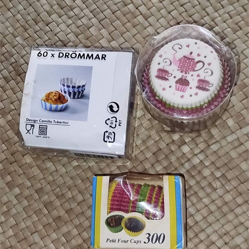Cupcake and chocolate cases new, 420 pieces, paper