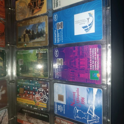 Collectible phone cards like new, pack of 90 pieces