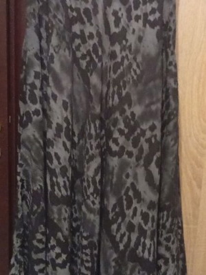 Women's sleeveless dress with asymmetrical hem, like new, black and gray