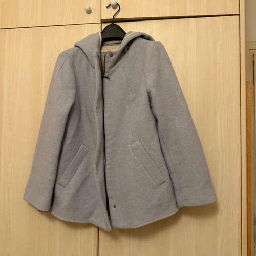 Zara short coat light blue like new