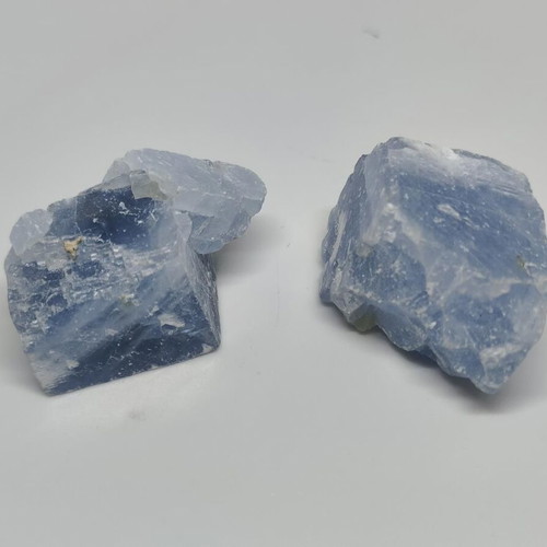 Blue Calcite natural raw mineral, like new