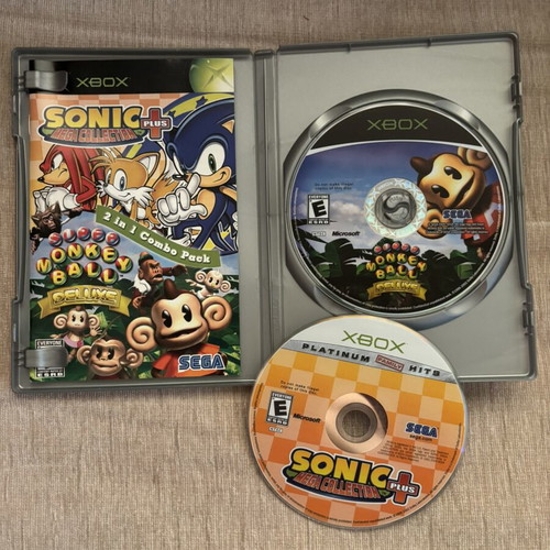 Sonic Mega Collection Plus & Super Monkey Ball Deluxe Xbox Original game