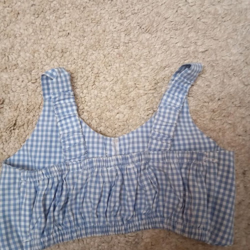 Miss Ebita top shirt for 1-year-old girl like new, checkered