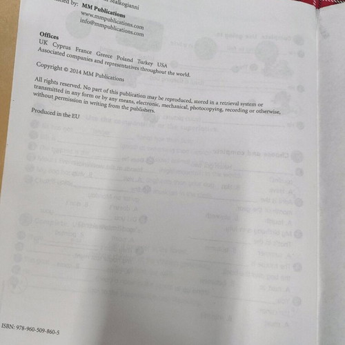 Smart Junior A & B Test Booklet like new, English