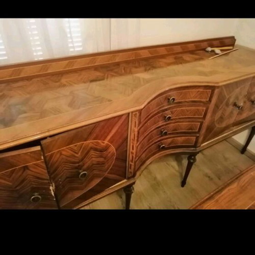 Marquetry buffet from the 1970s like new