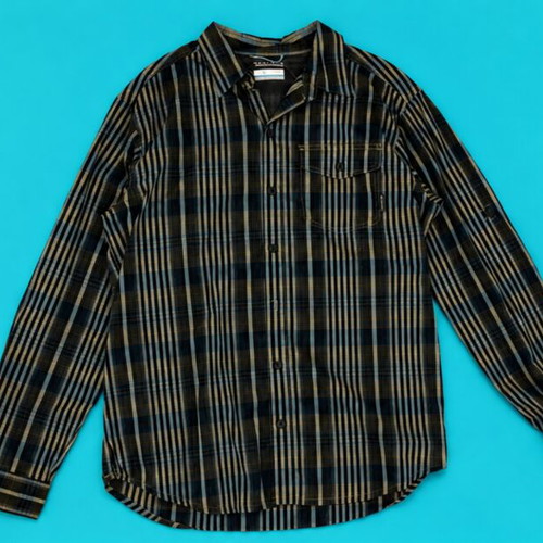 Columbia striped long-sleeve shirt like new, size M, multicolor