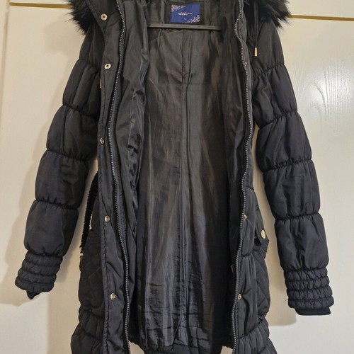 Waterproof jacket like new, black, with detachable hood, size M/L