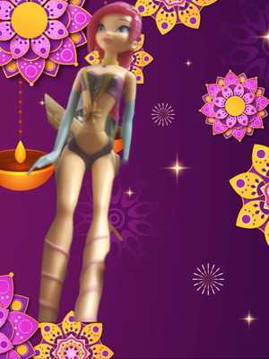 Winx Tecna figure used with wing damage 2008