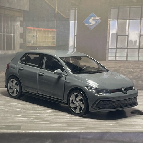 Volkswagen Golf 8 GTI diecast model new, Nardo Grey