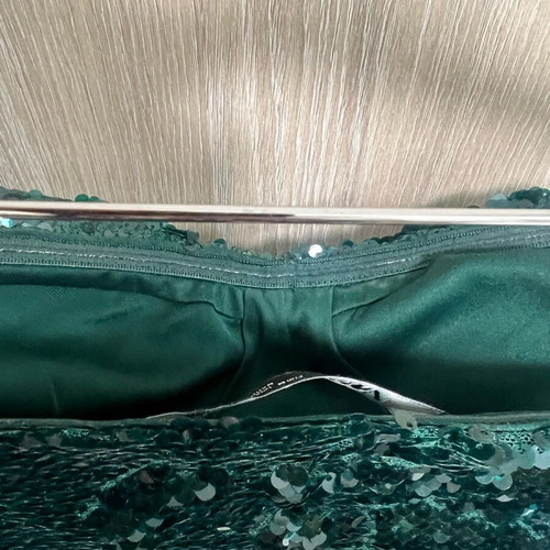 Zara green bodysuit with sequins like new, size M