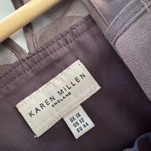 Caren Millen silk dress brown like new