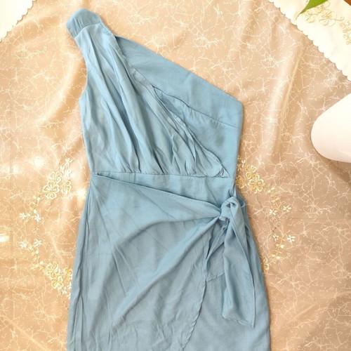 Blue dress like new, size S / 36 / 8, 100% polyester