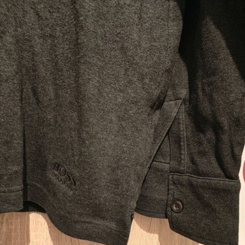 Hugo Boss Men's Cotton Shirt Dark Gray XXL Used