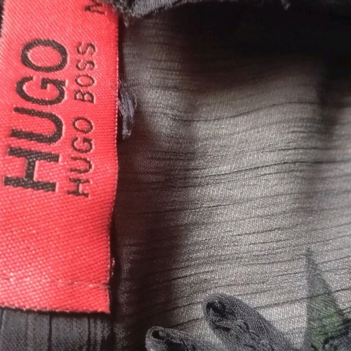 Hugo Boss Sheer Black Top Like New Medium/Large