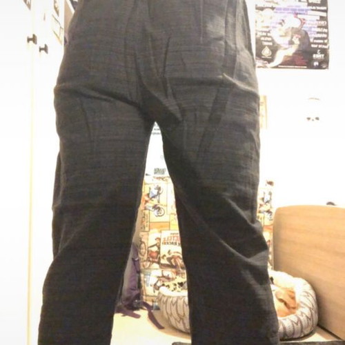 Hippie Boho pants like new, one size, black and gray