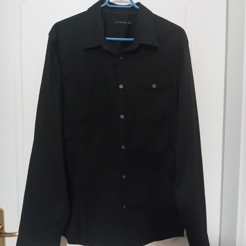 Calvin Klein men's dress shirt, black, cotton, size XXL
