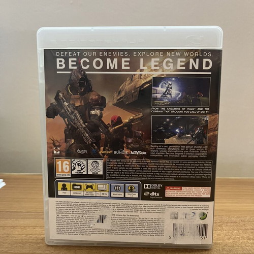 Destiny PS3 game used with booklet and worn case