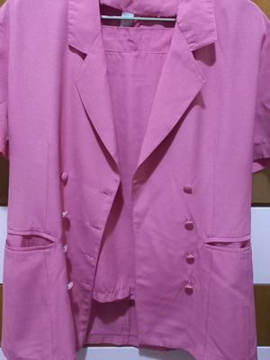 Jacket and skirt used, pink, in excellent condition