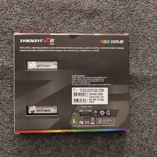 Ram DDR5 5600 G.Skill Trident RGB 64GB new