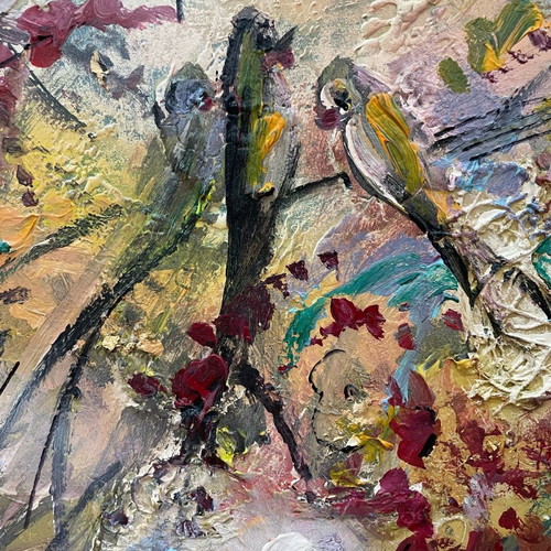 Relief painting on canvas by artist F. Mouratidou new