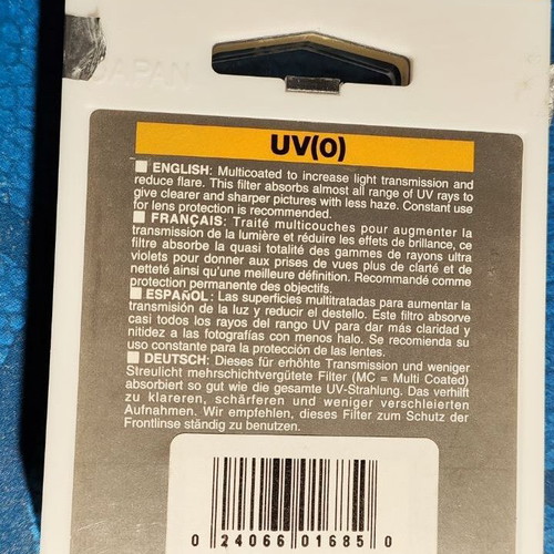 Hoya HMC Filter UV 37mm Original like new
