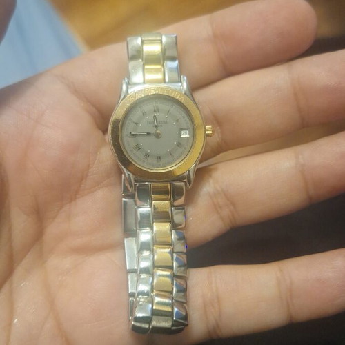Favre Leuba vintage women's battery watch gold and silver used