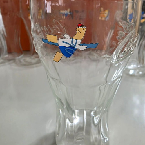 Coca Cola set of 6 collectible glasses Athens 2004 Olympics