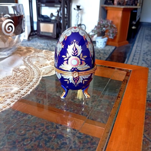 Decorative handmade porcelain egg jewelry box new