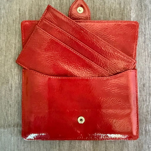 Cacharel Lipstick Red wallet with cardholder