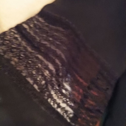 La Redoute Collections black shirt like new with unique front and sleeve design