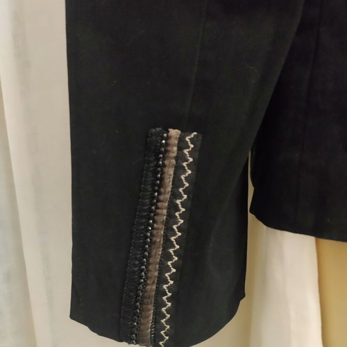 Christinaeffe black cotton jacket new, Italian size 44