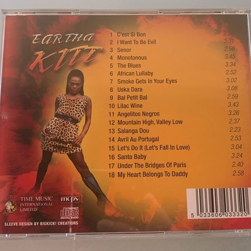 Eartha Kitt 18 sizzling tracks authentic CD album used
