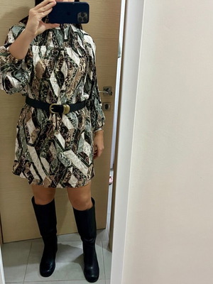 H&M Mini Oversized Dress multicolor like new, size XS