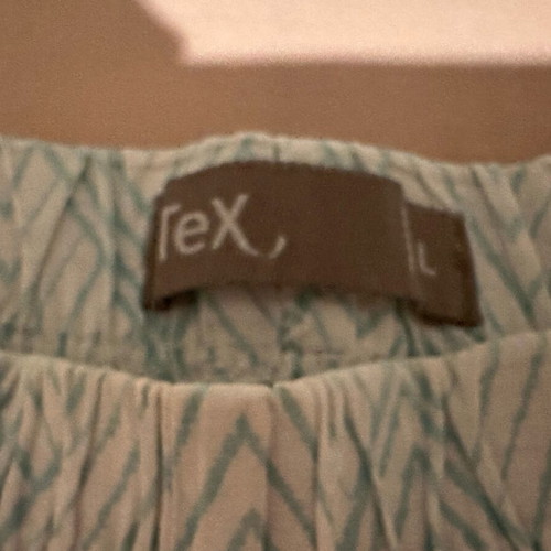 Bottom pijama large white turquoise like new