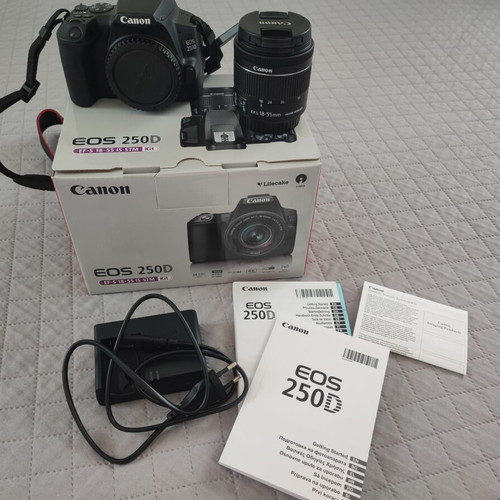 Canon EOS 250D camera like new with 4K video and 550 shots