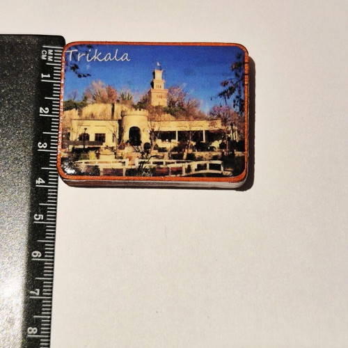 Wooden fridge magnet Trikala new