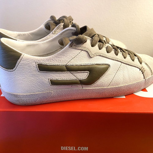 Diesel Leroji size 43 like new, white and green