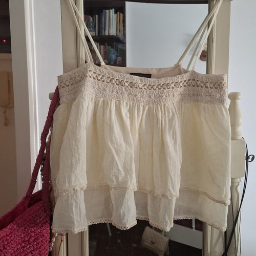 Zara XL beige top, like new