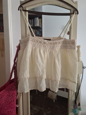Zara XL beige top, like new