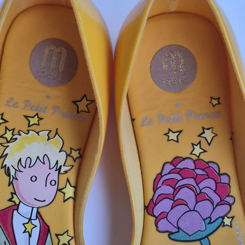 Melissa Le Petit Prince ballerinas like new, size 40, yellow multicolor