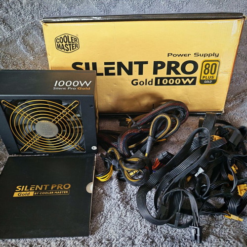 Cooler Master Silent Pro Gold 1000W power supply like new
