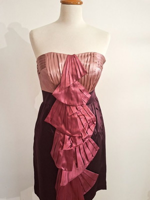 Monsoon official dress new, size S, pink, fuchsia, damask