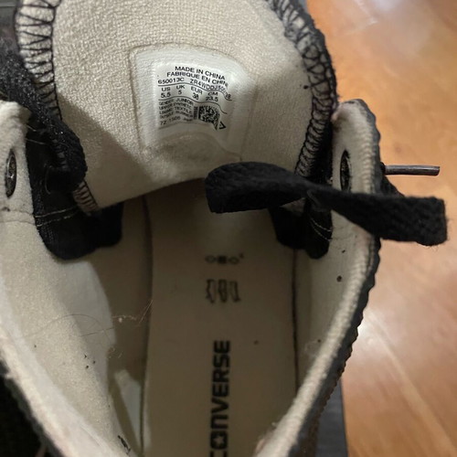 Converse women's athletic shoes like new, size 38, black