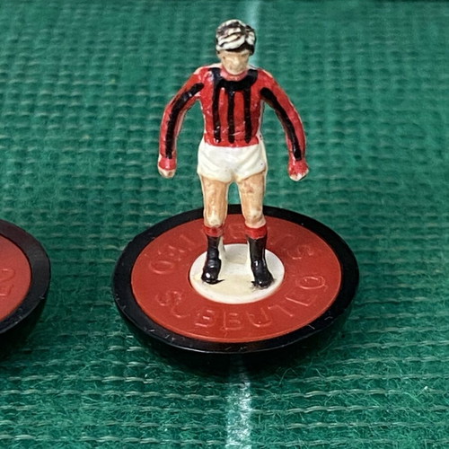 Vintage Subbuteo spares ref 57 AC Milan set of 3