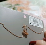 925 Silver Choker with Rose Gold Plating New