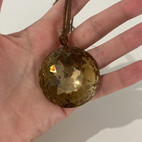 Handmade full moon necklace used