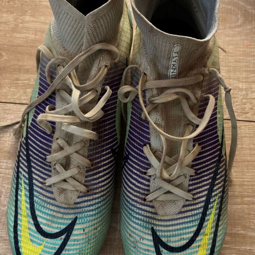 Nike Elite football shoes used, size 43, green and purple